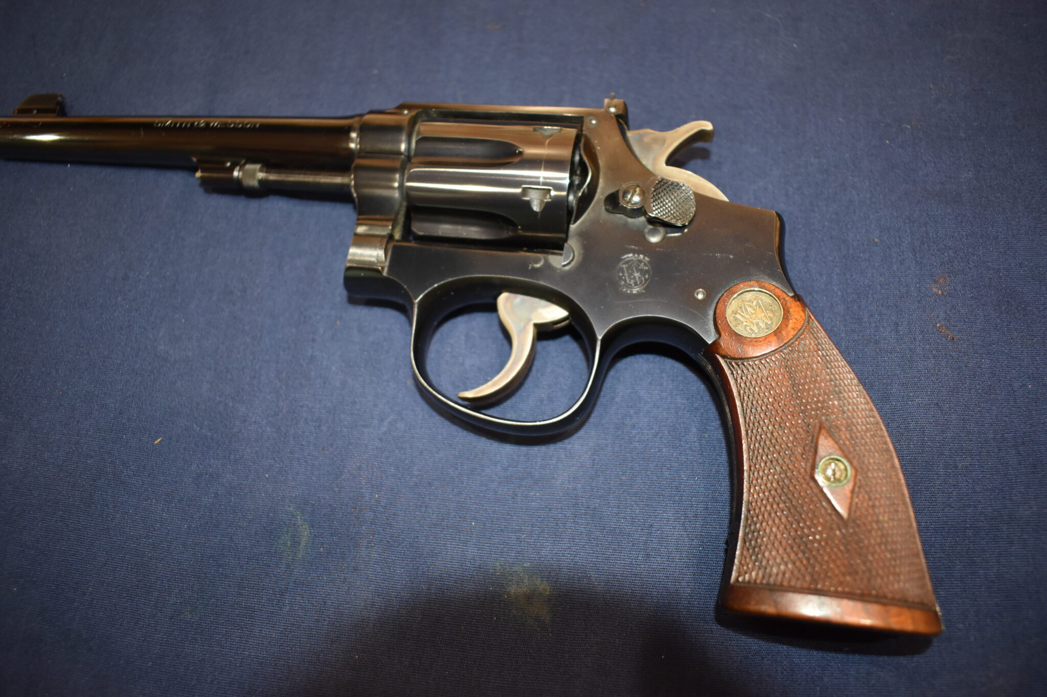 SMITH & WESSON K FRAME PRE-WAR SERVICE GRIPS WITH BRASS MEDALLIONS KPWS4 - Image 5