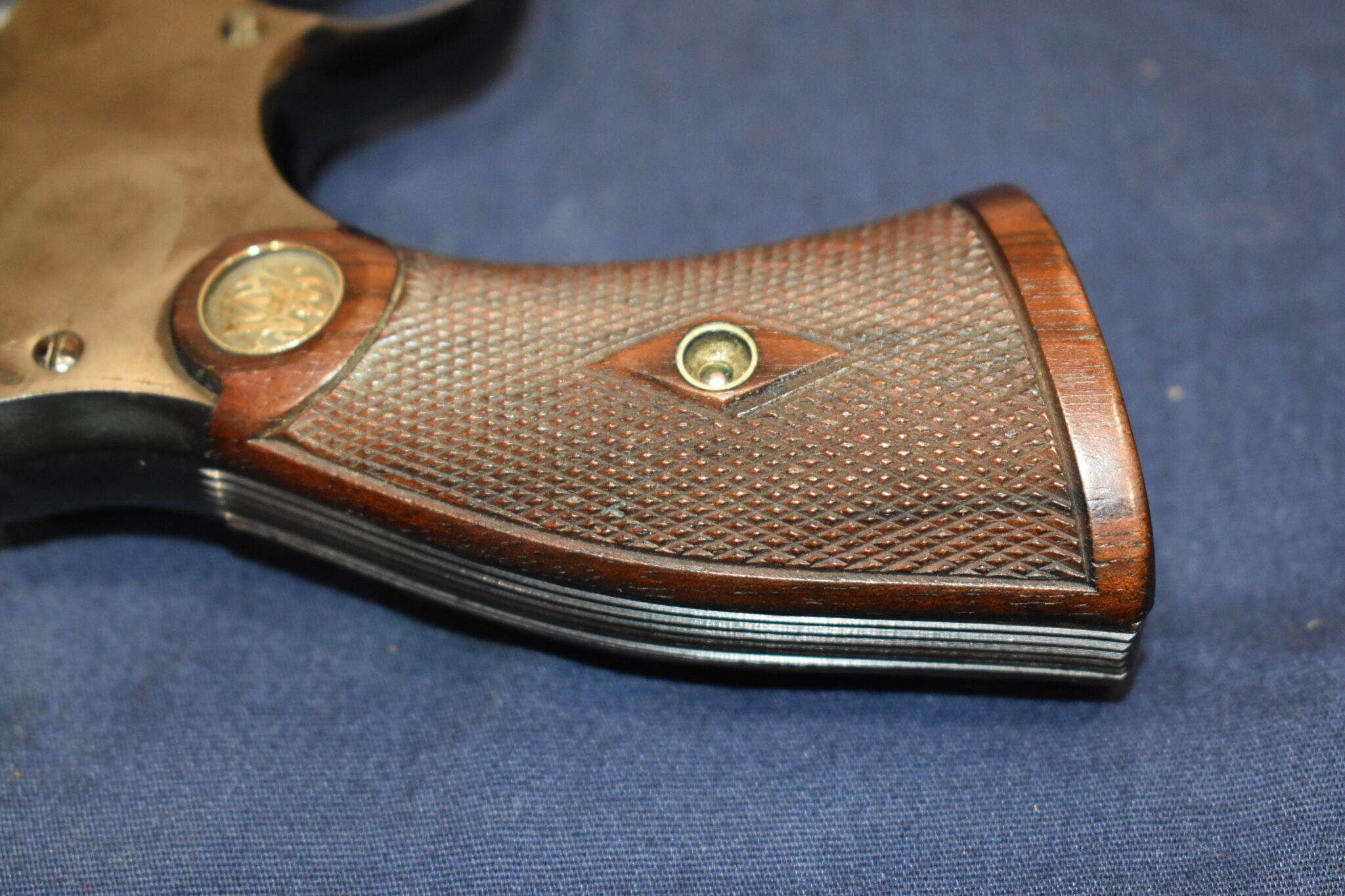 SMITH & WESSON K FRAME PRE-WAR SERVICE GRIPS WITH BRASS MEDALLIONS KPWS4 - Image 7