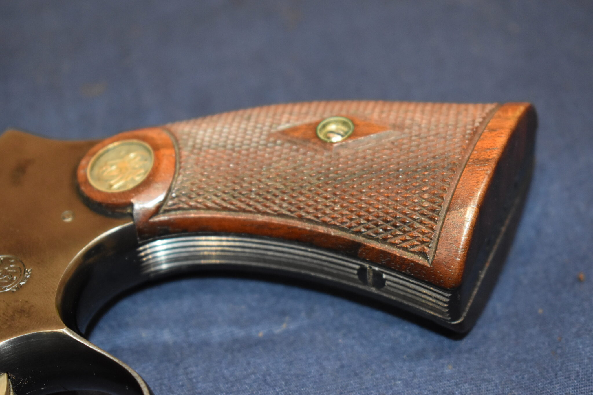 SMITH & WESSON K FRAME PRE-WAR SERVICE GRIPS WITH BRASS MEDALLIONS KPWS4 - Image 13