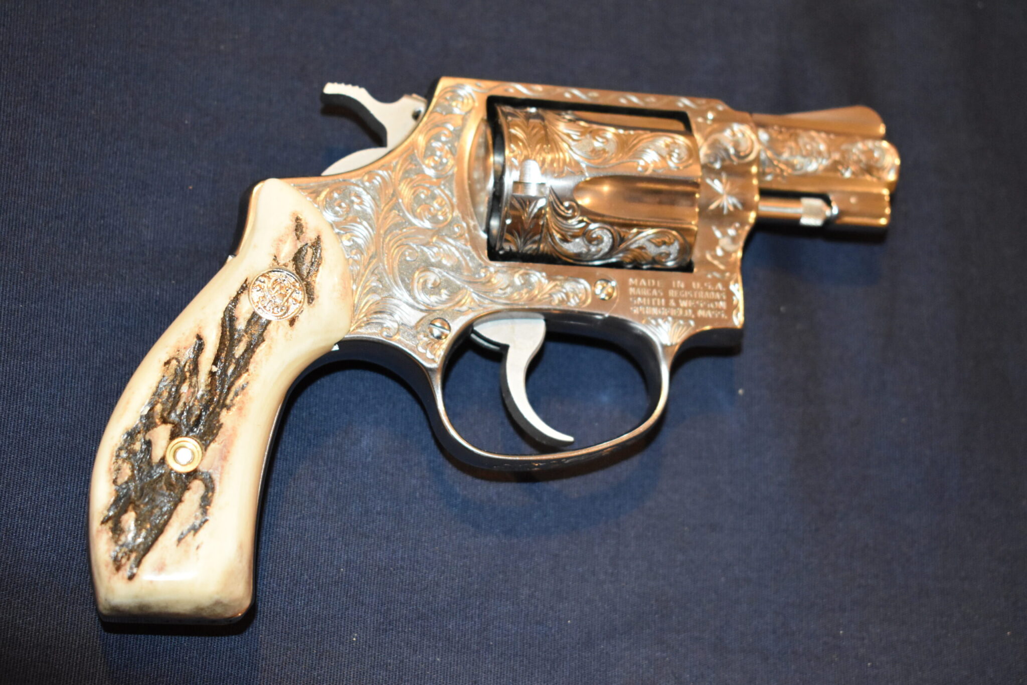 SMITH & WESSON J FRAME ROUND BUTT PREMIUM GRADE SAMBAR STAG GRIPS JRBS12 - Image 7