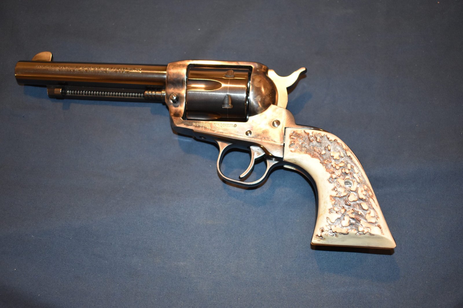 RUGER NEW MODEL BLACKHAWK OR OLD VAQUERO VINTAGE SAMBAR STAG GRIPS EXTRA THICK RBHS27 - Image 4