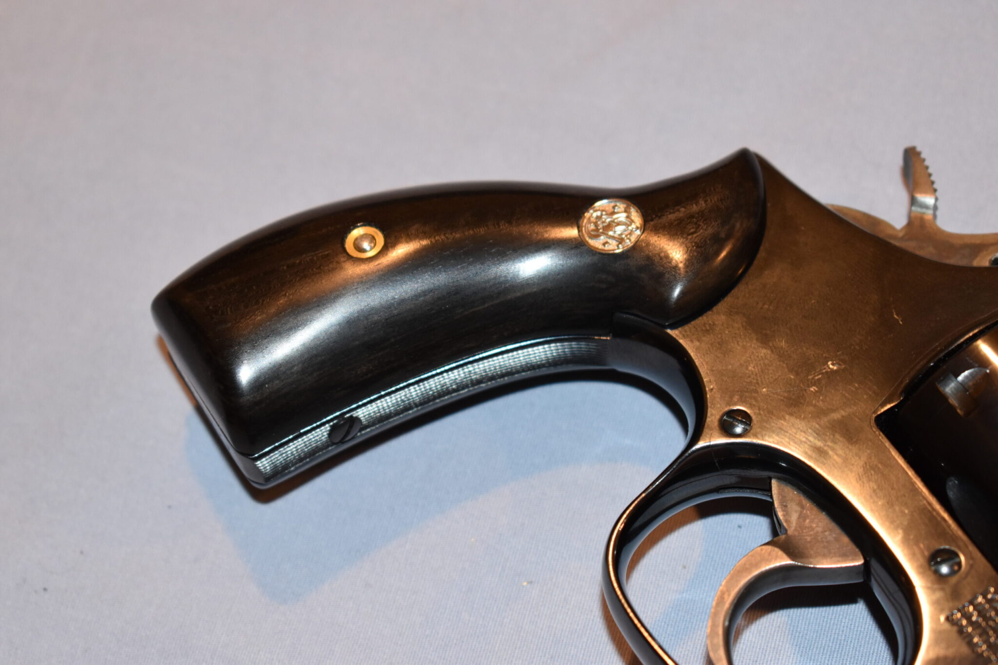 SMITH & WESSON K OR L FRAME ROUND BUTT CUSTOM EBONY GRIPS KRBE1 - Image 11