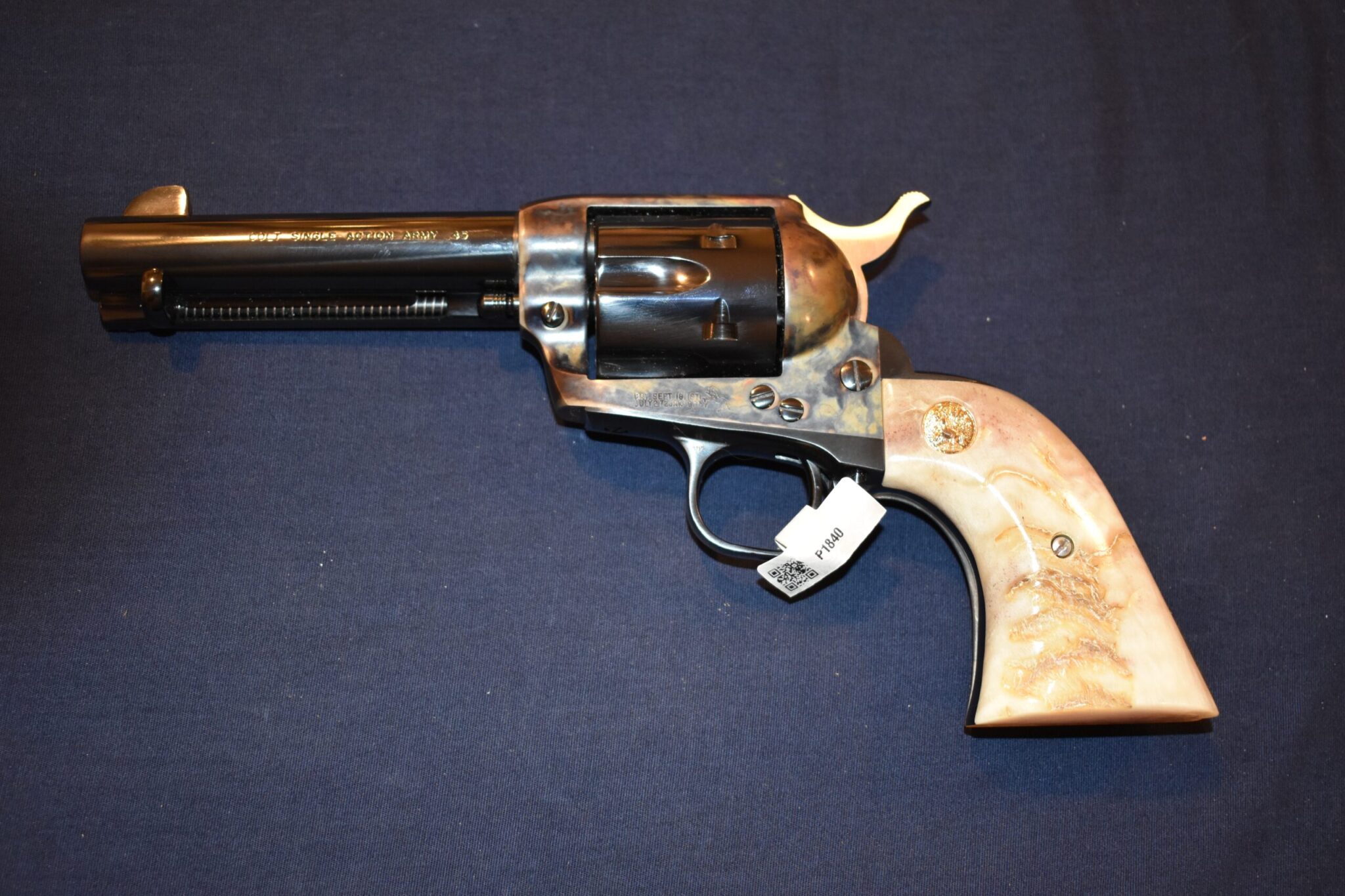 COLT SINGLE ACTION ARMY (S.A.A.)PREMIUM GRADE RAMS HORN / STAG GRIPS SAARH6 - Image 4