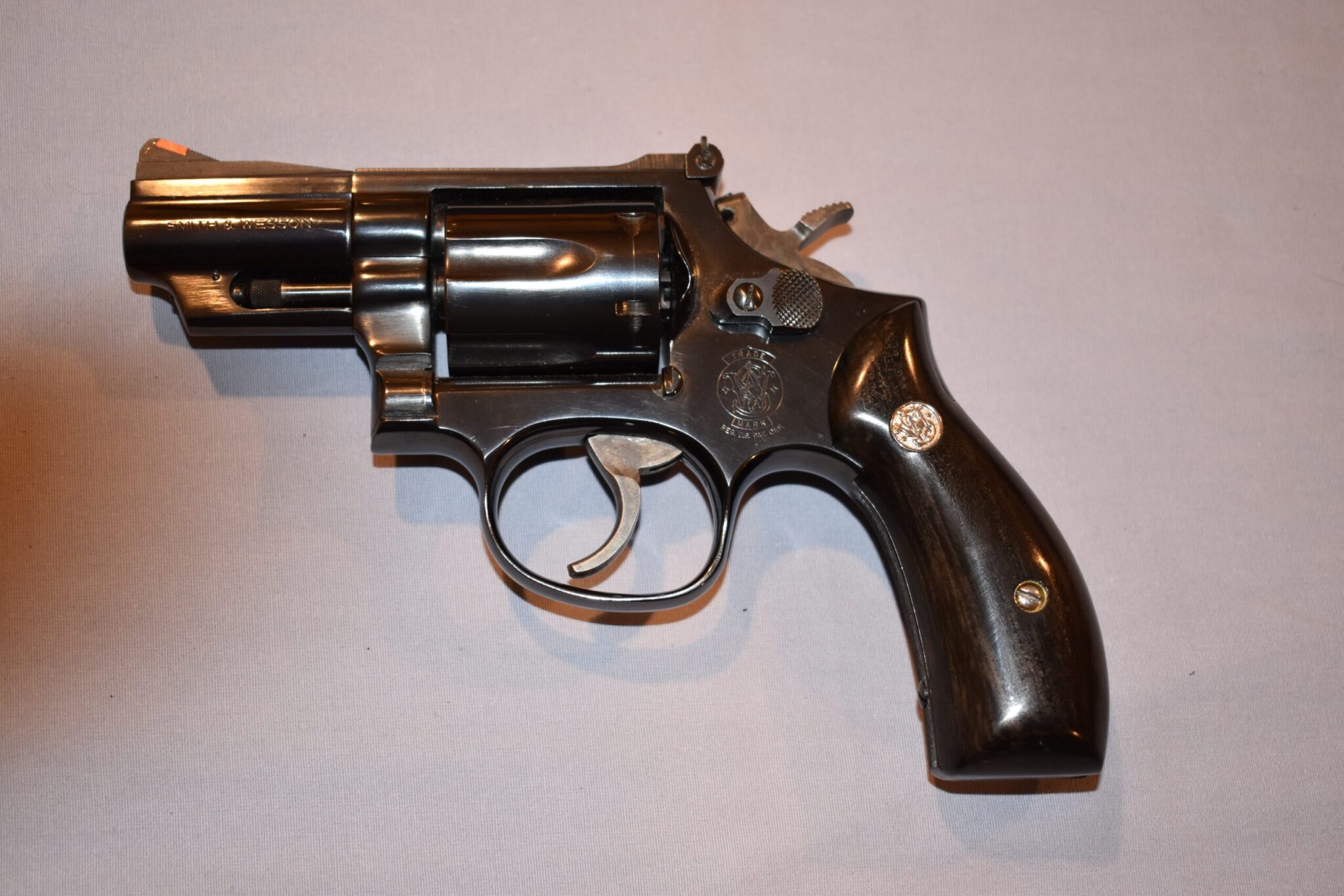 SMITH & WESSON K OR L FRAME ROUND BUTT CUSTOM EBONY GRIPS KRBE1 - Image 4