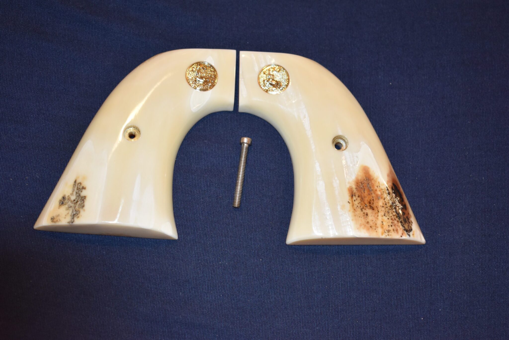 COLT SINGLE ACTION ARMY FOSSILIZED WALRUS IVORY GRIPS SAAFWI5