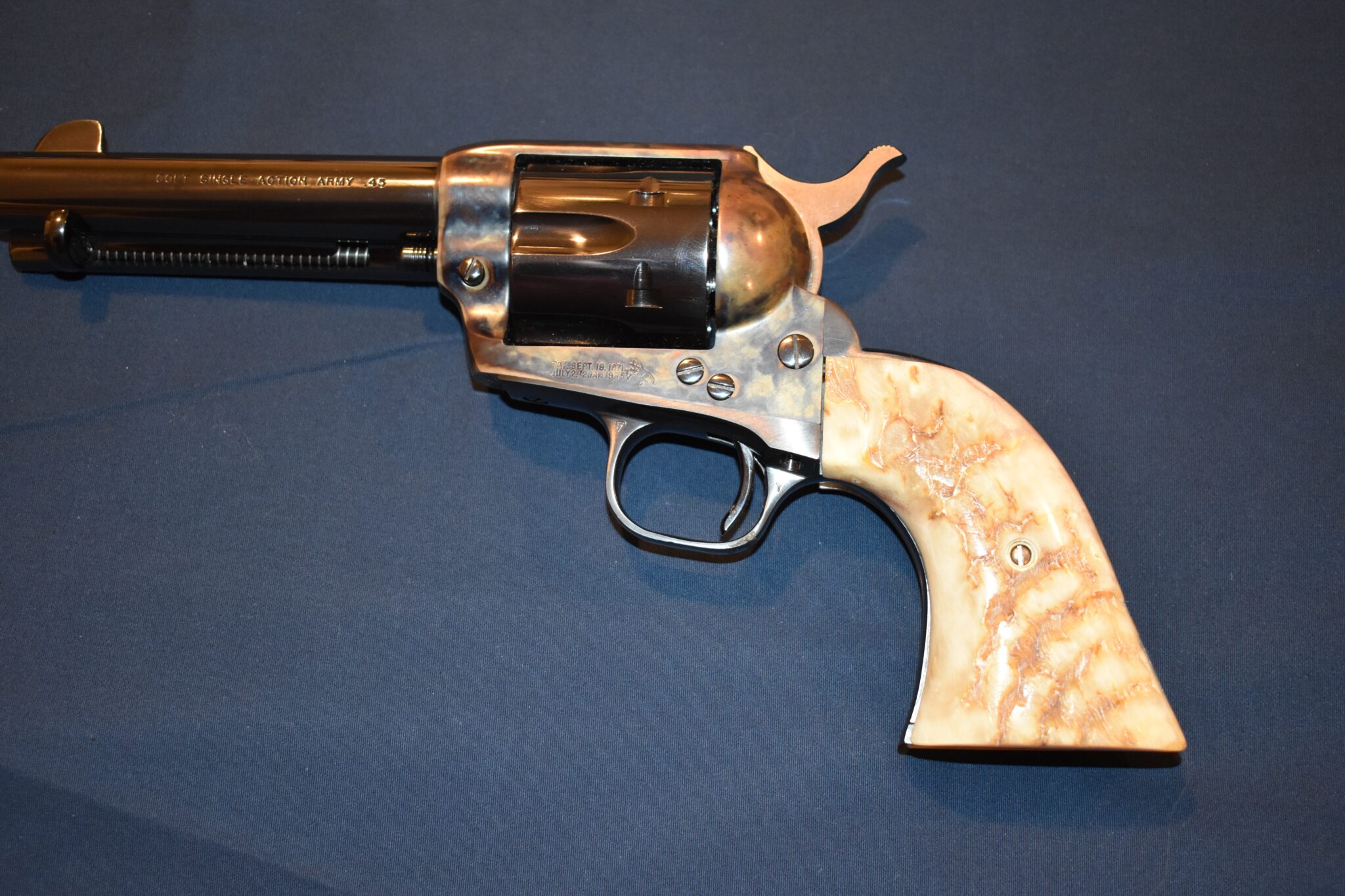 COLT SINGLE ACTION ARMY (S.A.A.)PREMIUM GRADE RAMS HORN / STAG GRIPS SAARH8 - Image 4