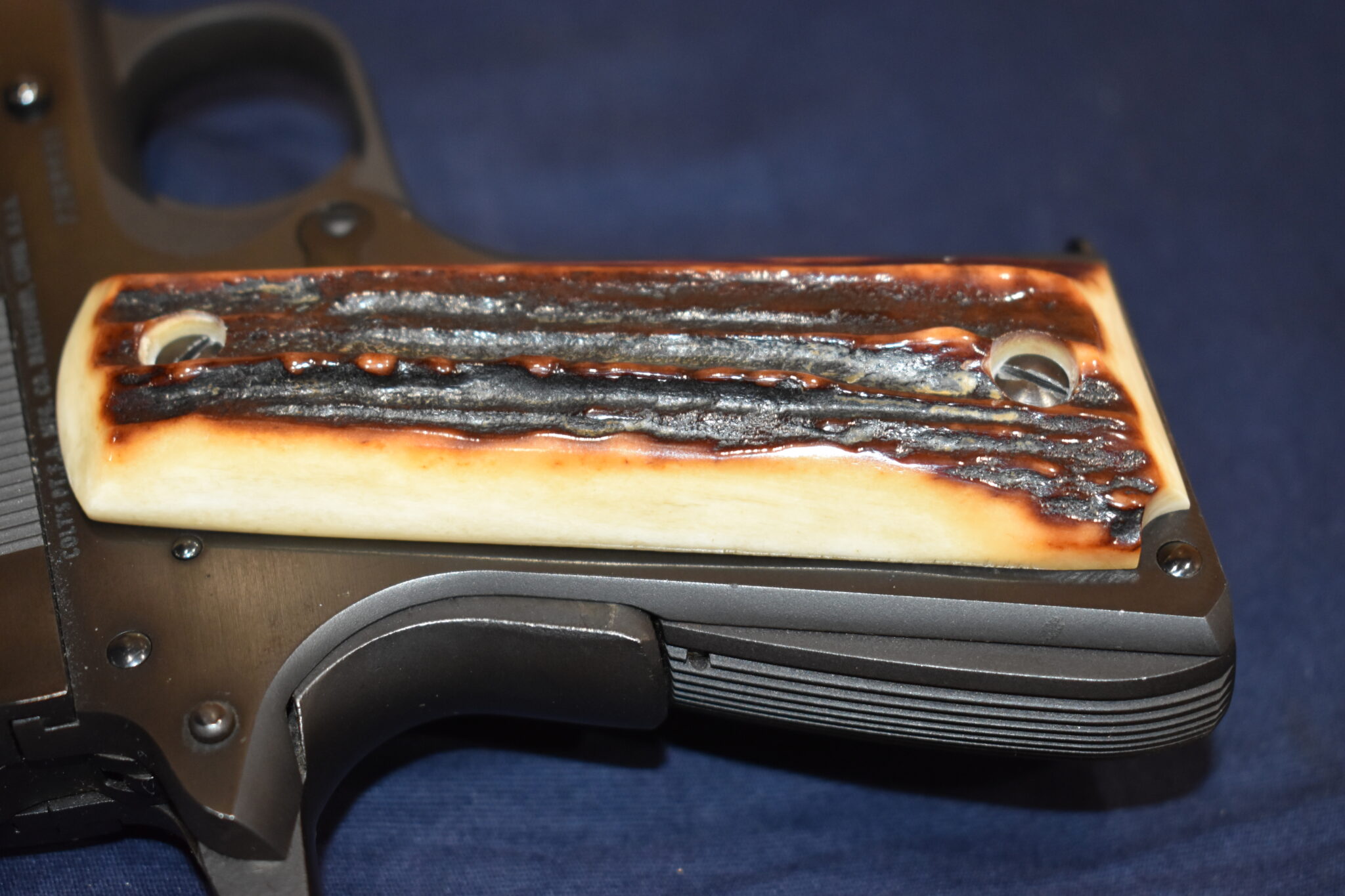 COLT 1911 VINTAGE SAMBAR STAG GRIPS 1911SS43 - Image 6