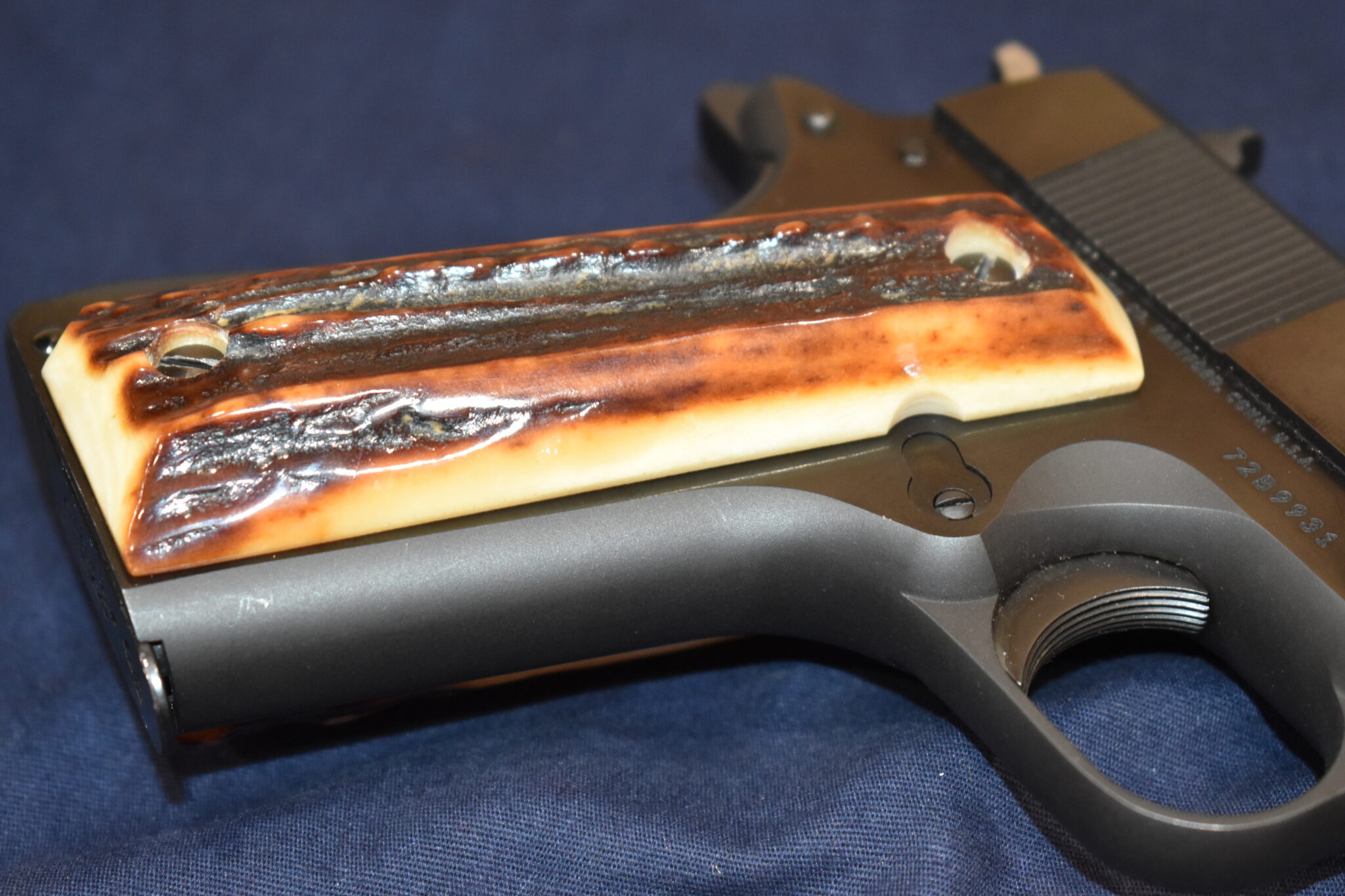 COLT 1911 VINTAGE SAMBAR STAG GRIPS 1911SS43 - Image 11