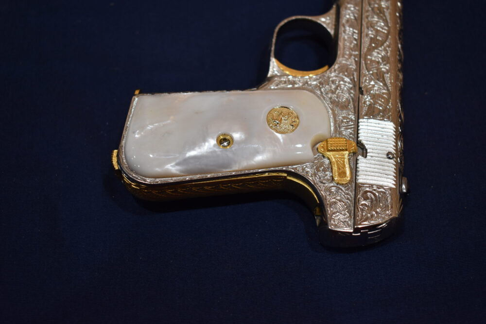 COLT 19803 / 1908 POCKET HAMMERLESS MOTHER OF PEARL GRIPS 1903MP4 - Image 6