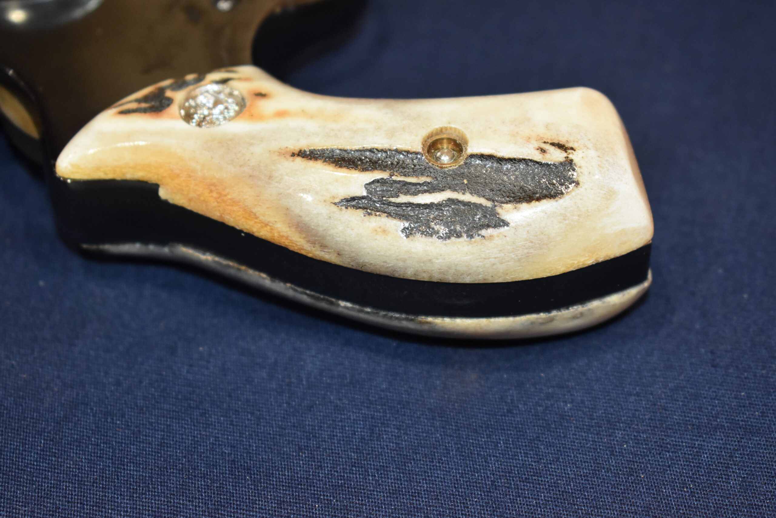 SMITH & WESSON J FRAME ROUND BUTT PREMIUM GRADE SAMBAR STAG GRIPS JRBS14 - Image 7