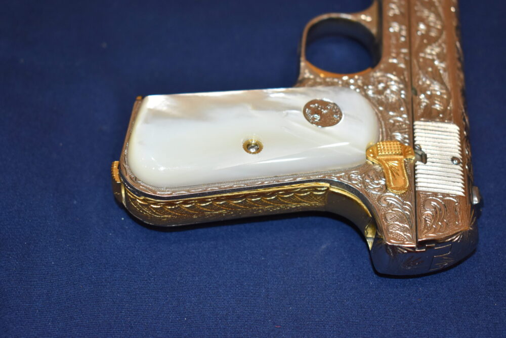 COLT 19803 / 1908 POCKET HAMMERLESS MOTHER OF PEARL GRIPS 1903MP5 - Image 6