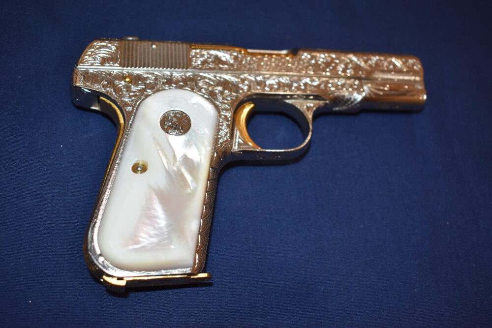 COLT 19803 / 1908 POCKET HAMMERLESS MOTHER OF PEARL GRIPS 1903MP5 - Image 8