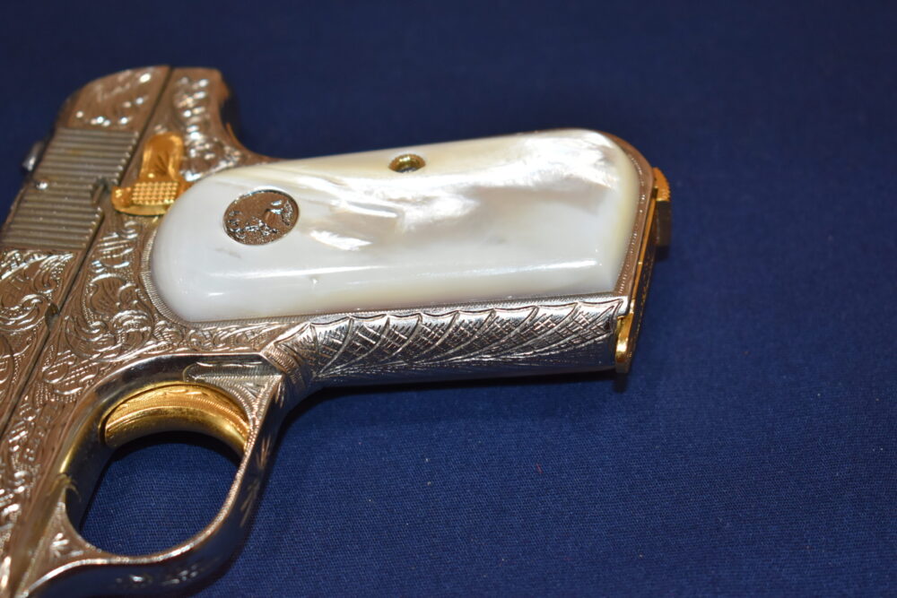 COLT 19803 / 1908 POCKET HAMMERLESS MOTHER OF PEARL GRIPS 1903MP5 - Image 12