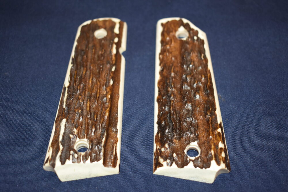 COLT 1911 FULL BARK COVERAGE ELK STAG GRIPS 1911ES5 - Image 3
