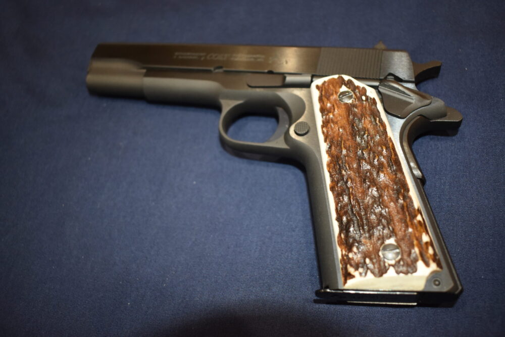 COLT 1911 FULL BARK COVERAGE ELK STAG GRIPS 1911ES5 - Image 5