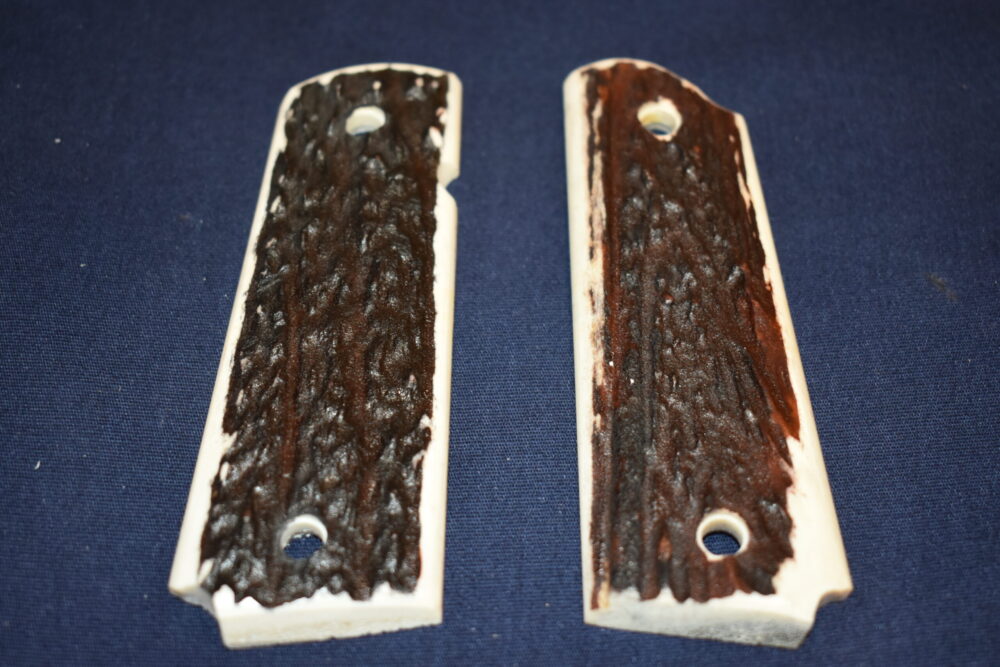 COLT 1911 FULL BARK COVERAGE ELK STAG GRIPS 1911ES6 - Image 2