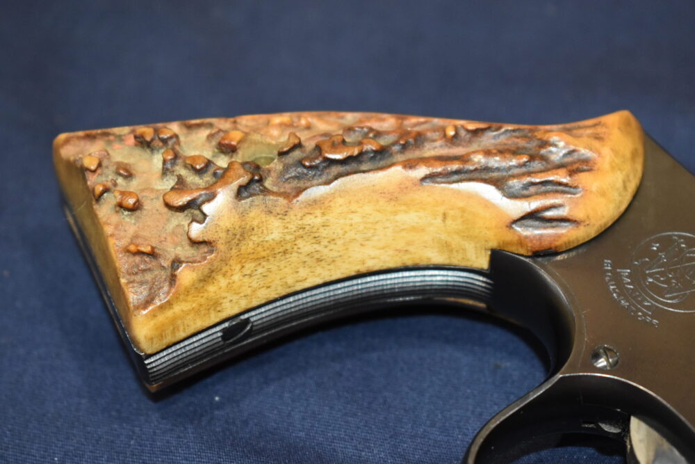 SMITH & WESSON K FRAME SQUARE BUTT VINTAGE SAMBAR STAG GRIPS KSQSS22 - Image 13
