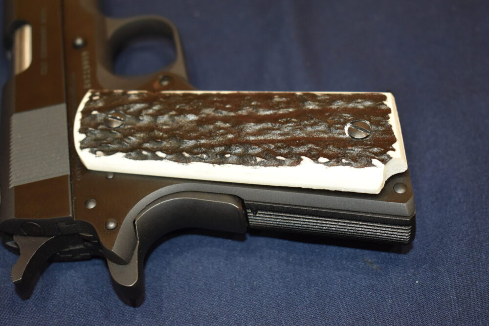 COLT 1911 FULL BARK COVERAGE ELK STAG GRIPS 1911ES6 - Image 7