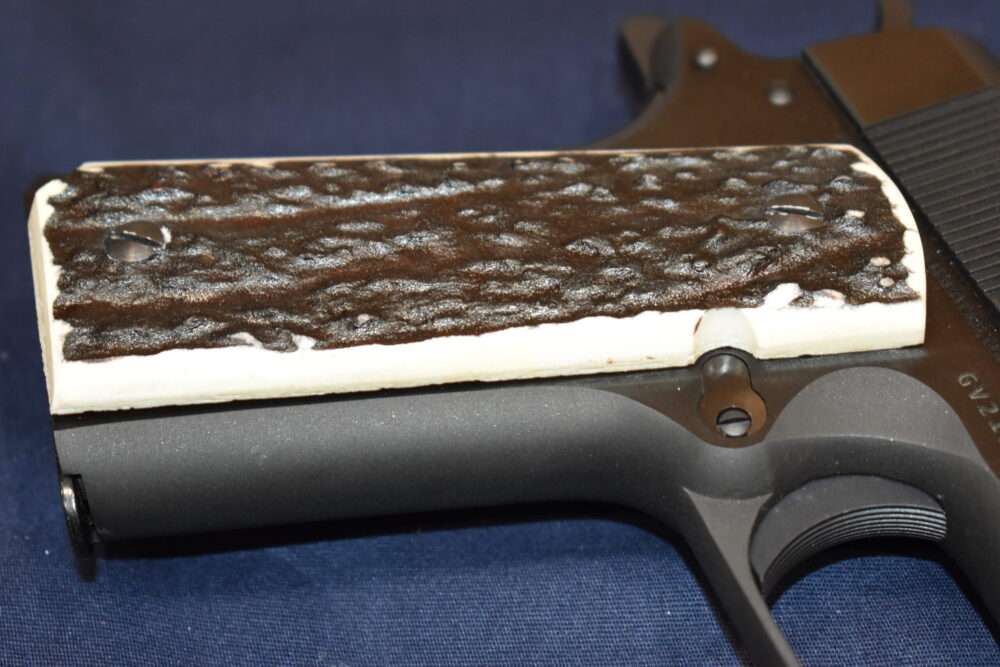 COLT 1911 FULL BARK COVERAGE ELK STAG GRIPS 1911ES6 - Image 14