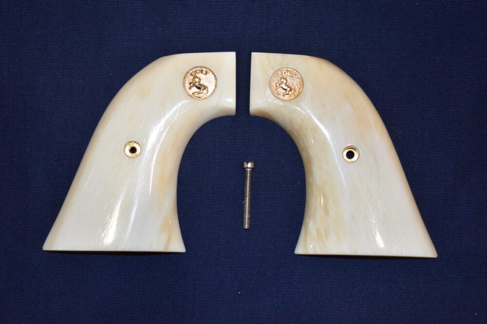 COLT SINGLE ACTION ARMY (S.A.A.) PREMIUM GRADE GIRAFFE BONE GRIPS SAAGB6