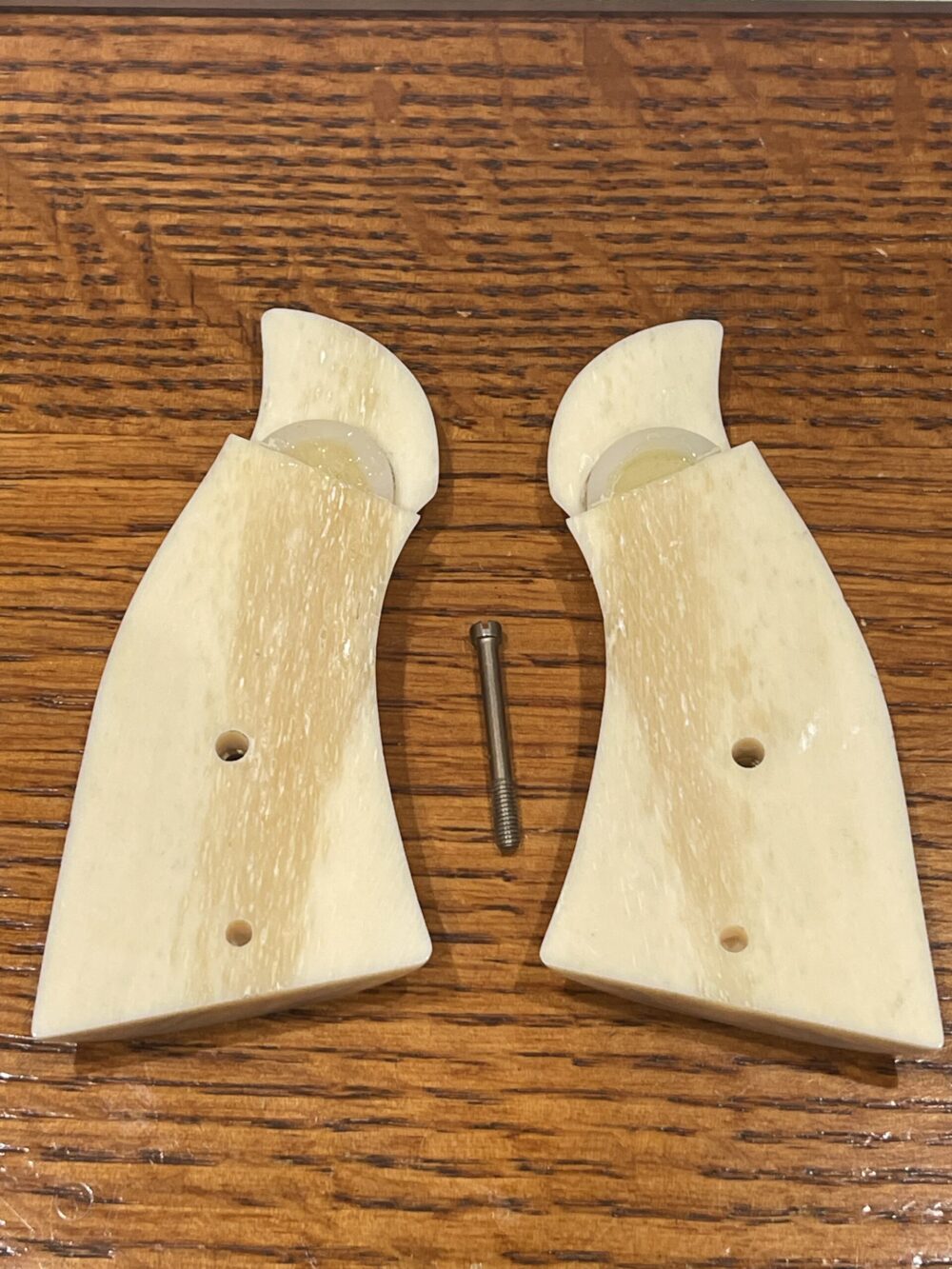 SMITH & WESSON K OR L FRAME SQUARE BUTT PREMIUM GRADE GIRAFFE BONE GRIPS KSQGB9 - Image 4