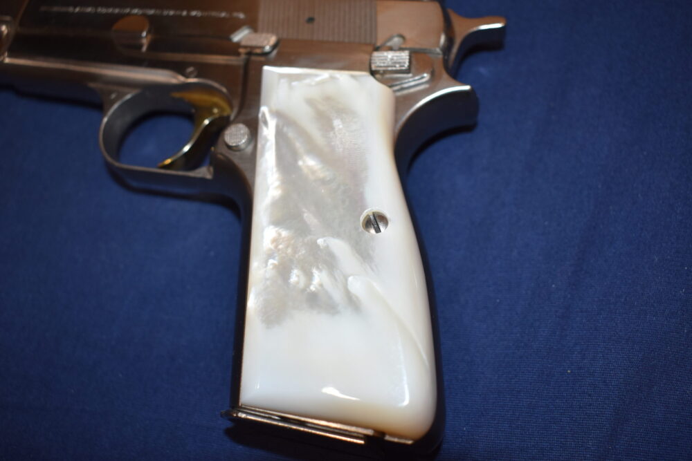 BROWNING HI POWER MOTHER OF PEARL GRIPS  BHPP1 - Image 7