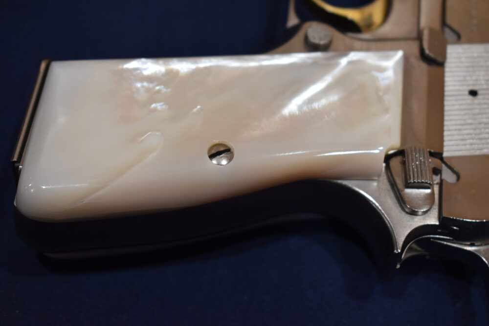 BROWNING HI POWER MOTHER OF PEARL GRIPS  BHPP1 - Image 9