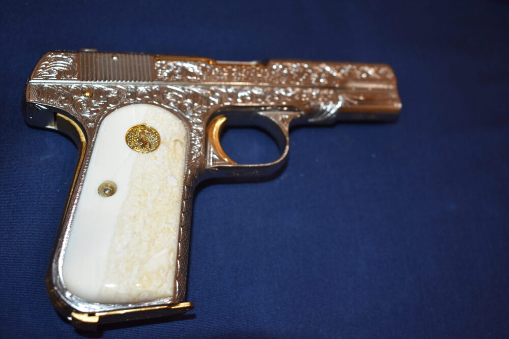 COLT 19803 / 1908 POCKET HAMMERLESS FOSSILIZED WALRUS IVORY GRIPS 1903FWI2 - Image 8