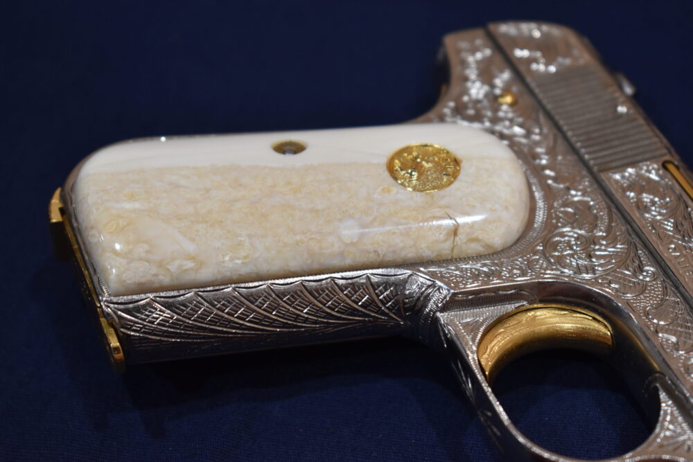 COLT 19803 / 1908 POCKET HAMMERLESS FOSSILIZED WALRUS IVORY GRIPS 1903FWI2 - Image 12