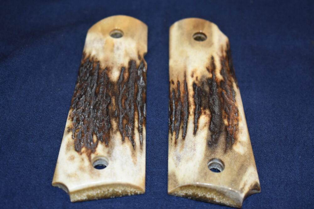 COLT 1911 FULL BARK COVERAGE ELK STAG GRIPS 1911RS2 - Image 3