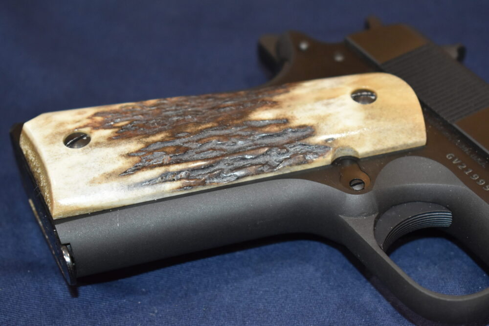 COLT 1911 FULL BARK COVERAGE ELK STAG GRIPS 1911RS2 - Image 12