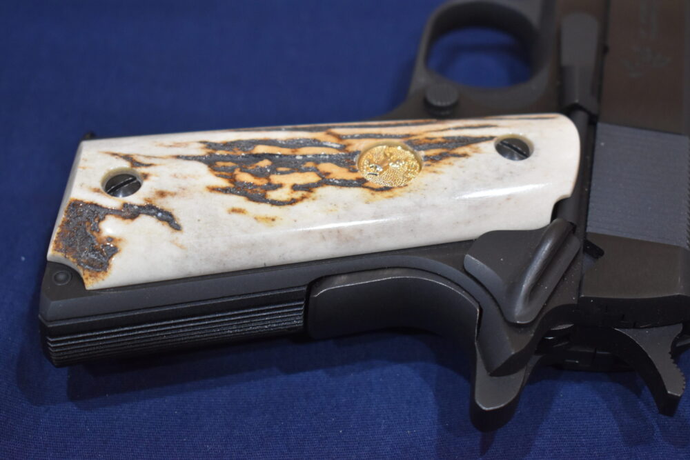 COLT 1911 VINTAGE SAMBAR STAG GRIPS 1911SS45 - Image 6