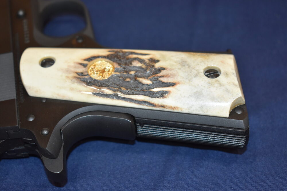COLT 1911 VINTAGE SAMBAR STAG GRIPS 1911SS45 - Image 7