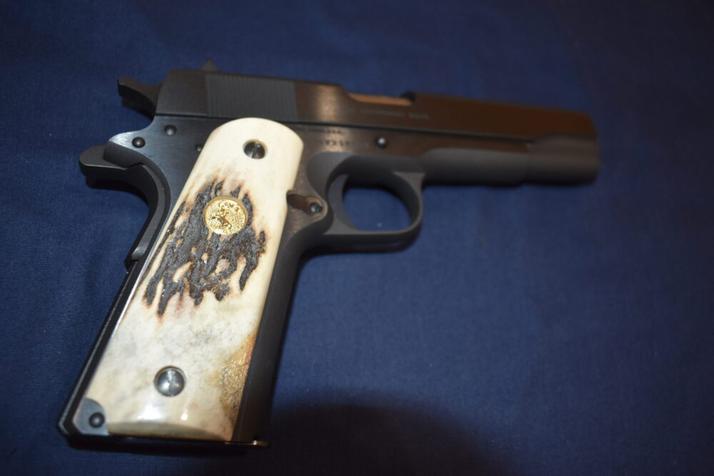 COLT 1911 VINTAGE SAMBAR STAG GRIPS 1911SS45 - Image 8