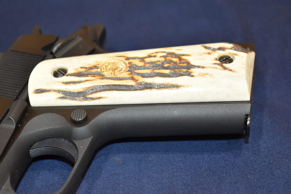 COLT 1911 VINTAGE SAMBAR STAG GRIPS 1911SS45 - Image 13