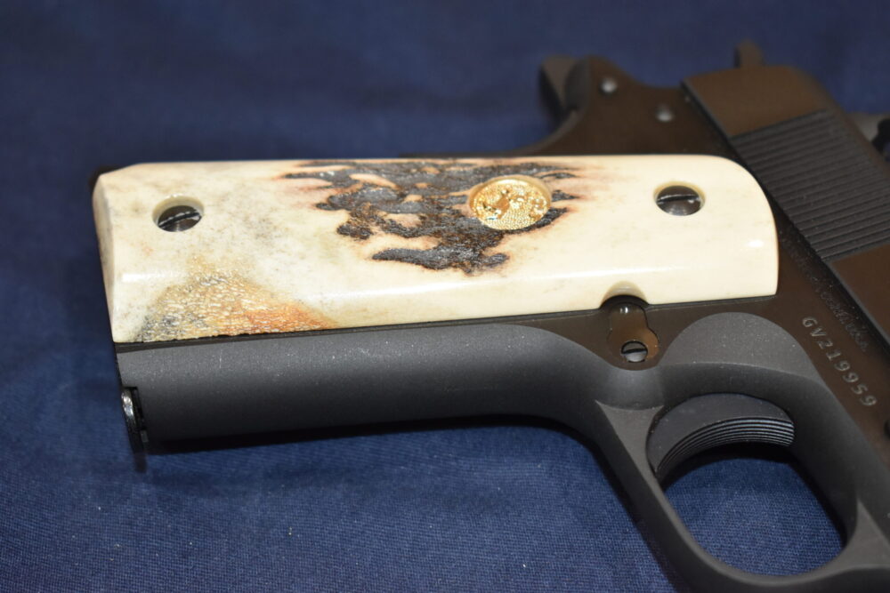 COLT 1911 VINTAGE SAMBAR STAG GRIPS 1911SS45 - Image 12