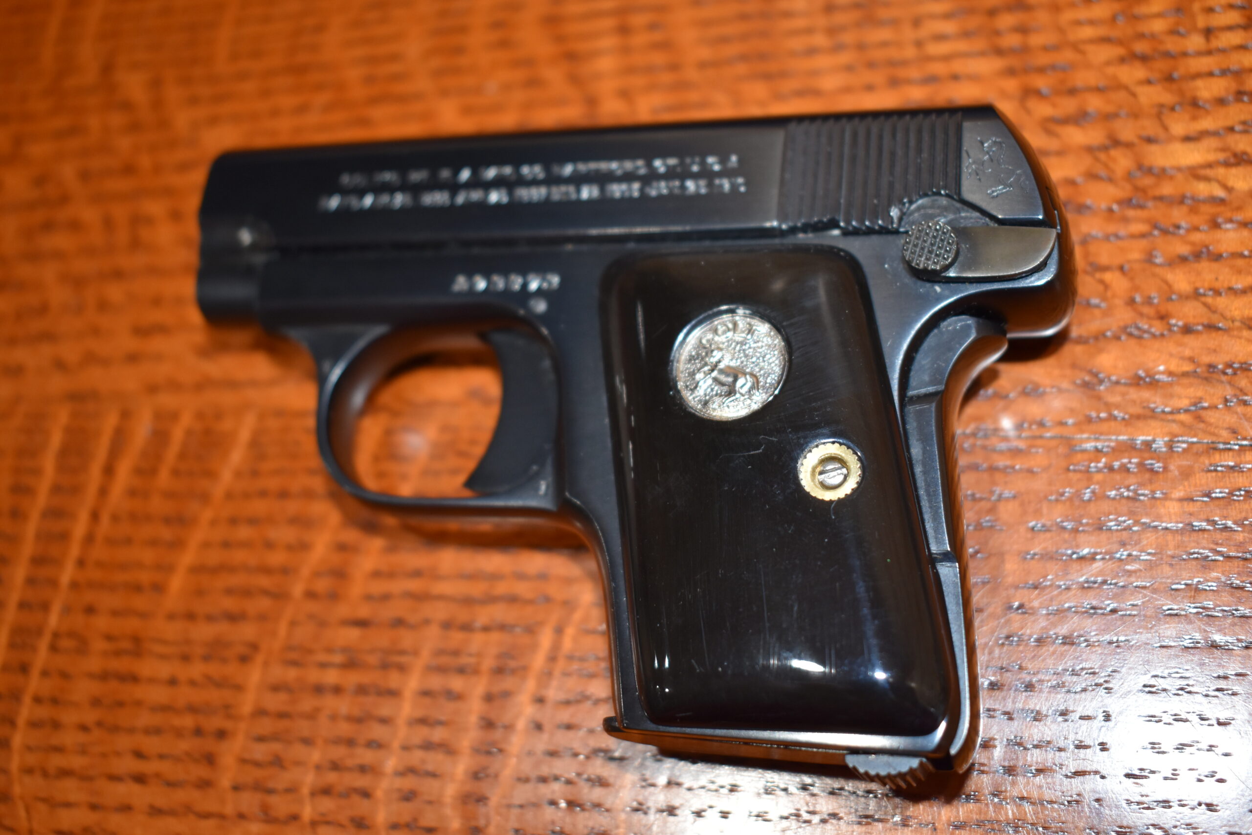 COLT 1908 VEST POCKET BUFFALO HORN GRIPS CVPBH3 - Image 5