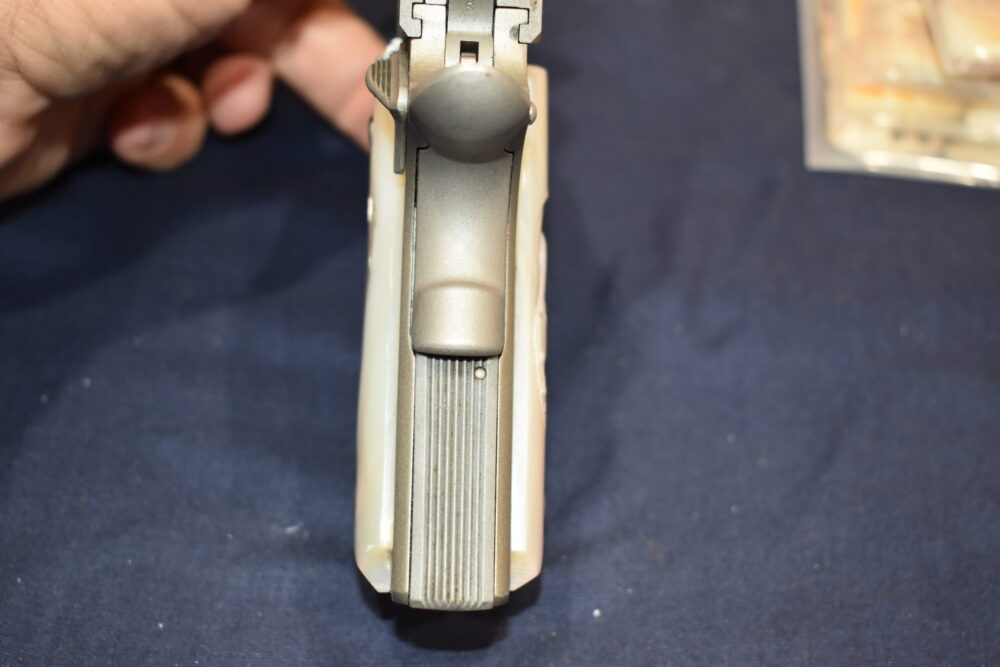 COLT 1911 OFFICER'S MODEL CARVED MOTHER OF PEARL GRIPS 1911OMMOP3 - Image 12