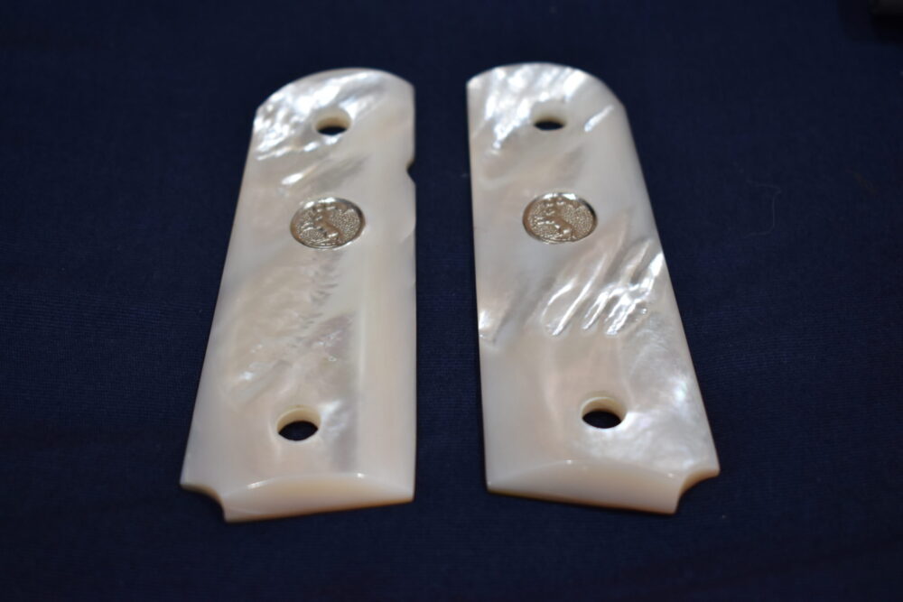 COLT 1911 OFFICER'S MODEL MOTHER OF PEARL GRIPS 1911OMMOP4 - Image 3