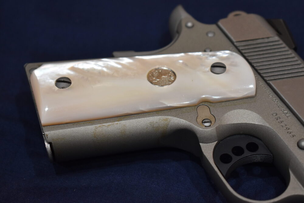 COLT 1911 OFFICER'S MODEL MOTHER OF PEARL GRIPS 1911OMMOP4 - Image 12