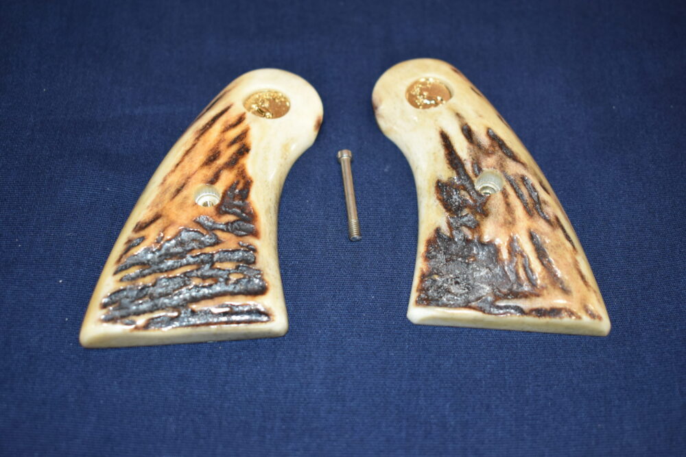 COLT PYTHON / OFFICER'S MODEL MATCH VINTAGE SAMBAR STAG GRIPS CPSS35 - Image 3