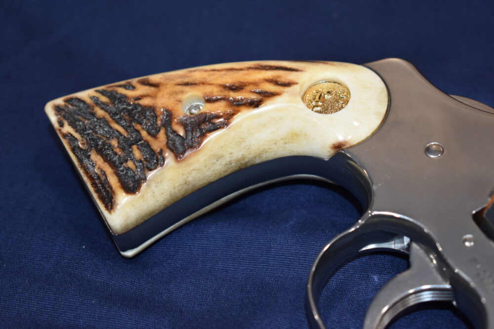COLT PYTHON / OFFICER'S MODEL MATCH VINTAGE SAMBAR STAG GRIPS CPSS35 - Image 12