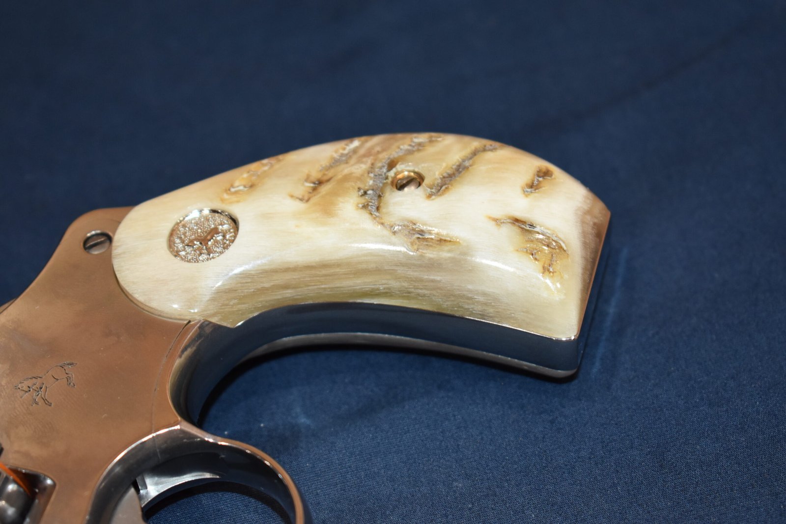 COLT PYTHON PREMIUM GRADE ROUND BUTT GIRAFFE BONE GRIPS CPRBRH1 - Image 13