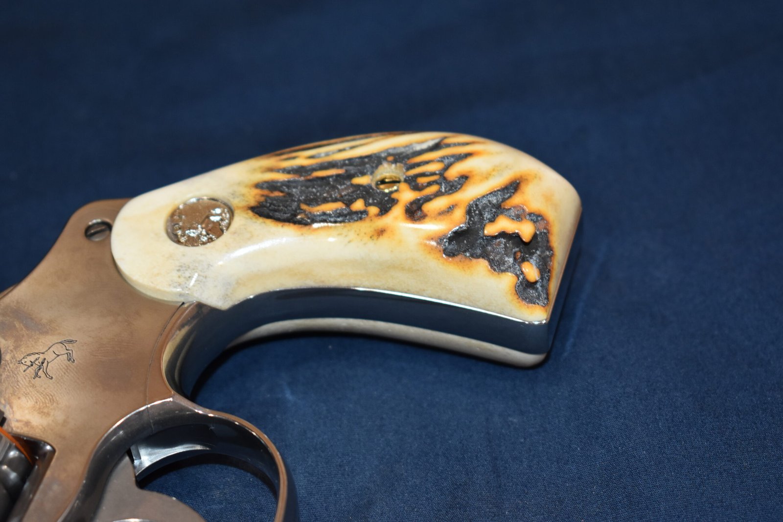 COLT PYTHON ROUND BUTT SAMBAR STAG GRIPS CPRBRSS1 - Image 13
