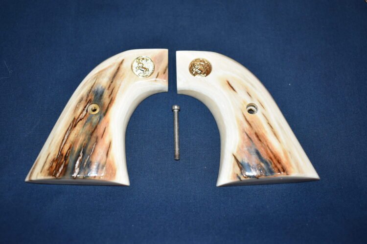 COLT SINGLE ACTION ARMY (S.A.A.) MAMMOTH IVORY GRIPS SAAMI27