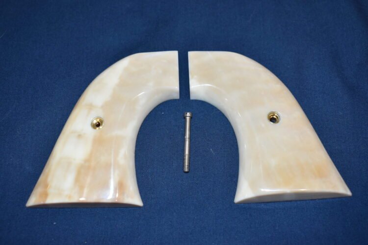 COLT SINGLE ACTION ARMY (S.A.A.) FOSSILIZED WALRUS IVORY GRIPS SAAWI9