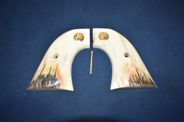 COLT SINGLE ACTION ARMY (S.A.A.) MAMMOTH IVORY GRIPS SAAMI28
